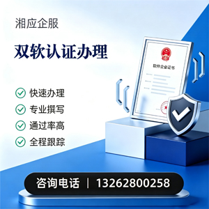 焦作双软认证申报服务